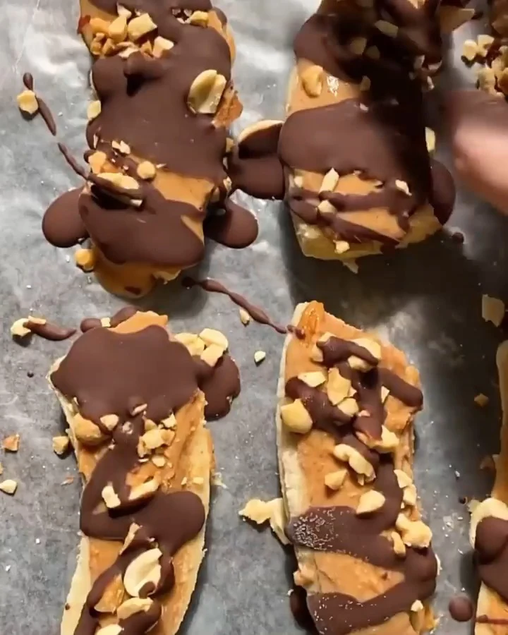 Snickers de plátano congelado