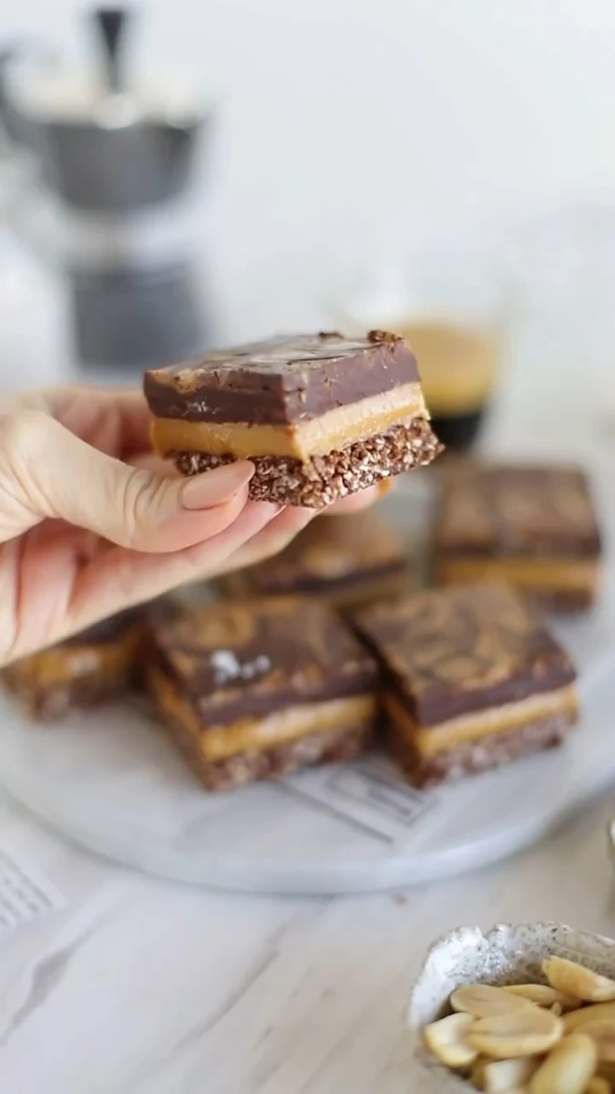 Barritas veganas de caramelo marmoladas